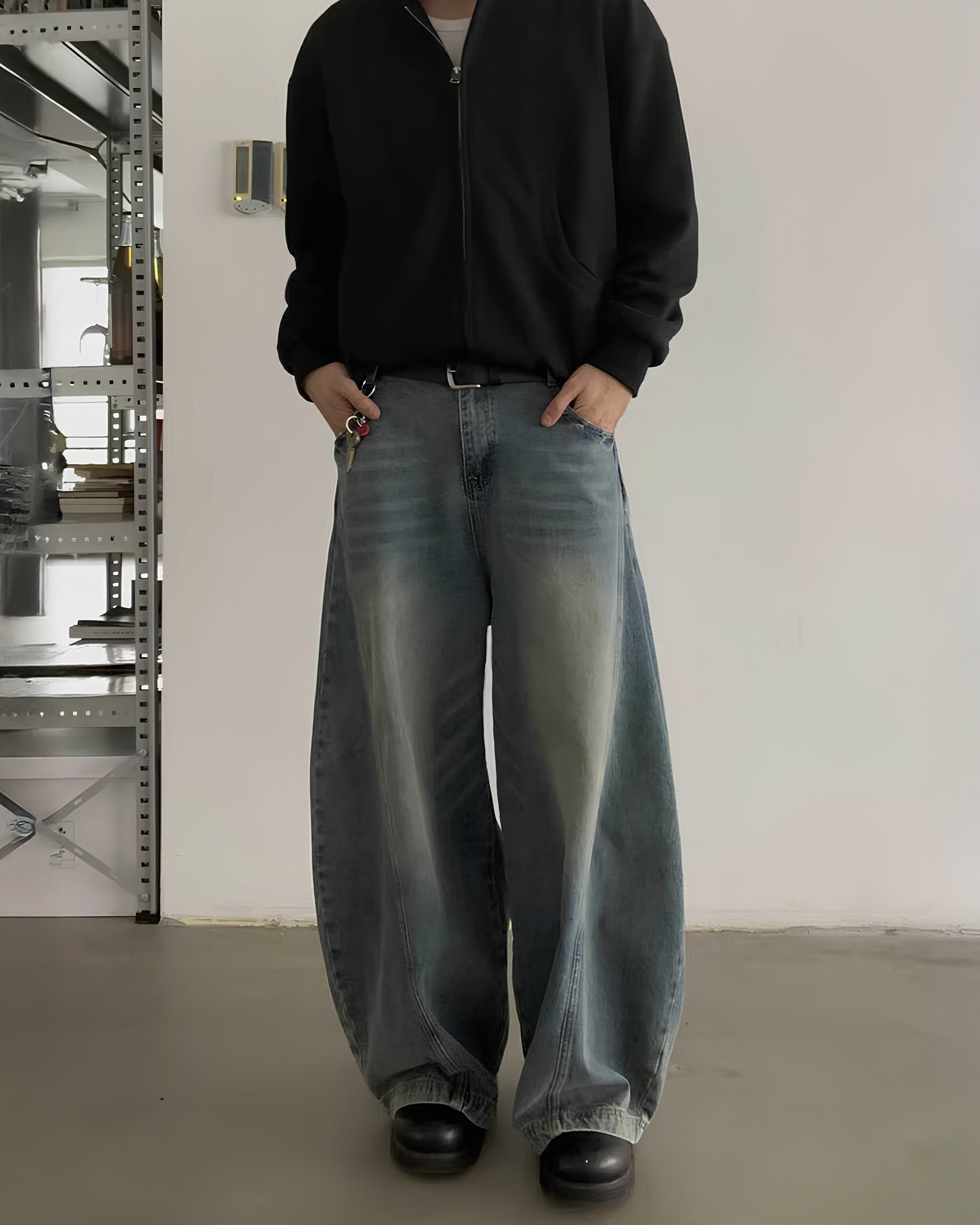 ウォッシュドバギーデニムパンツ Ril 5801 – Rillfy