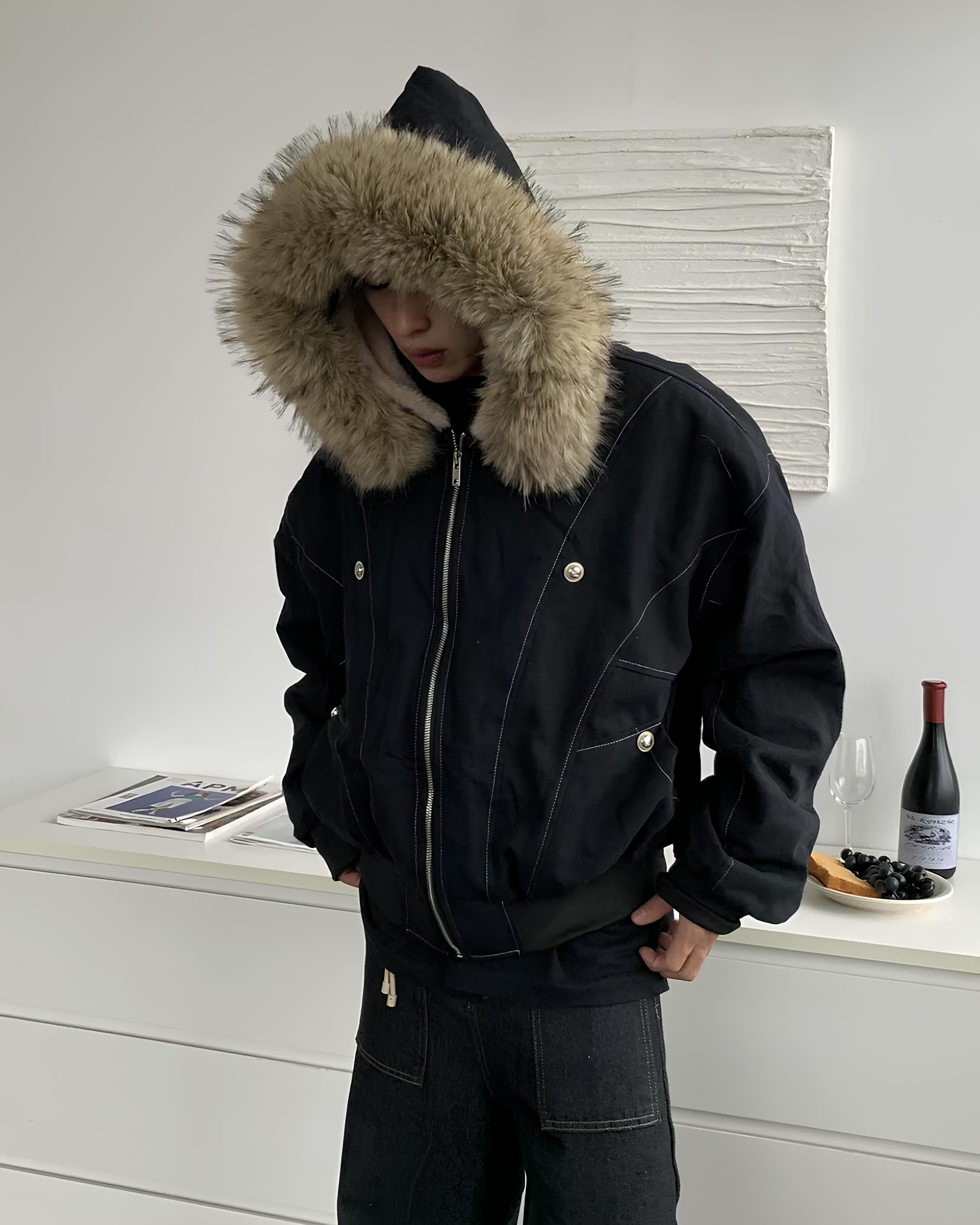 ジップアップフェイクファーブルゾン Ril 5849 – Rillfy