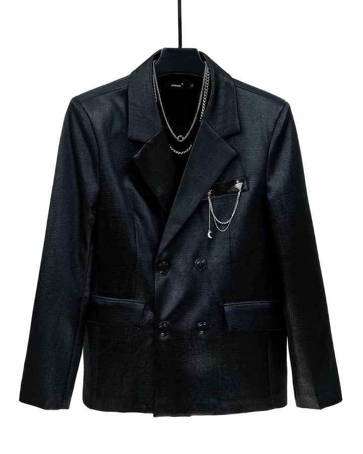 ブラックサテンジャケット Ril 5879