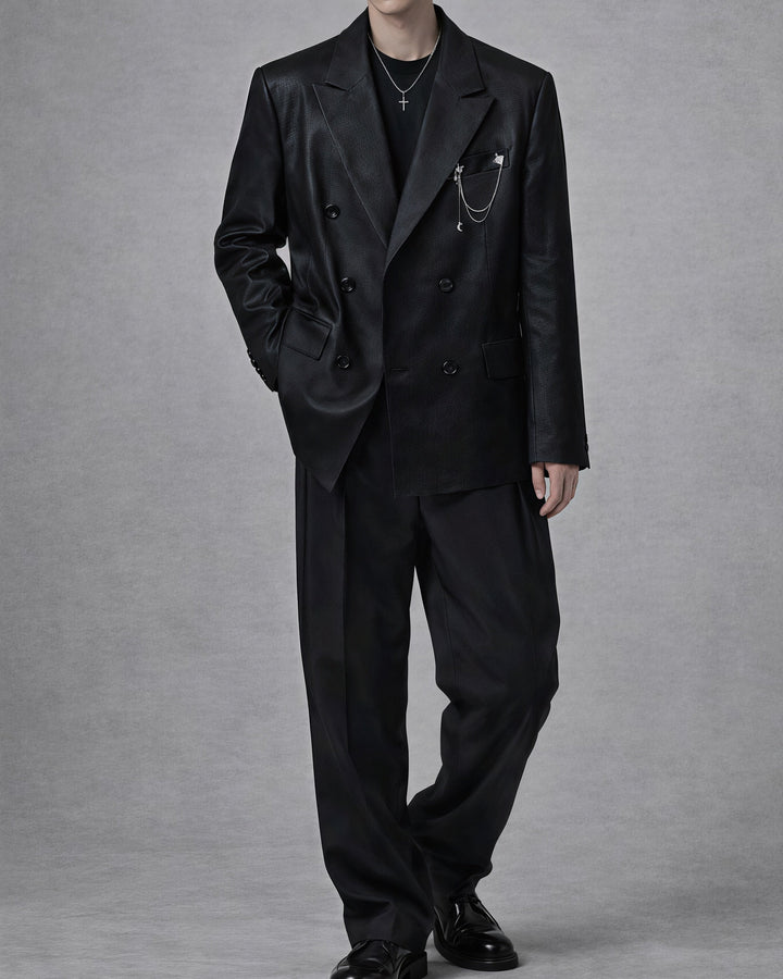 ブラックサテンジャケット Ril 5879