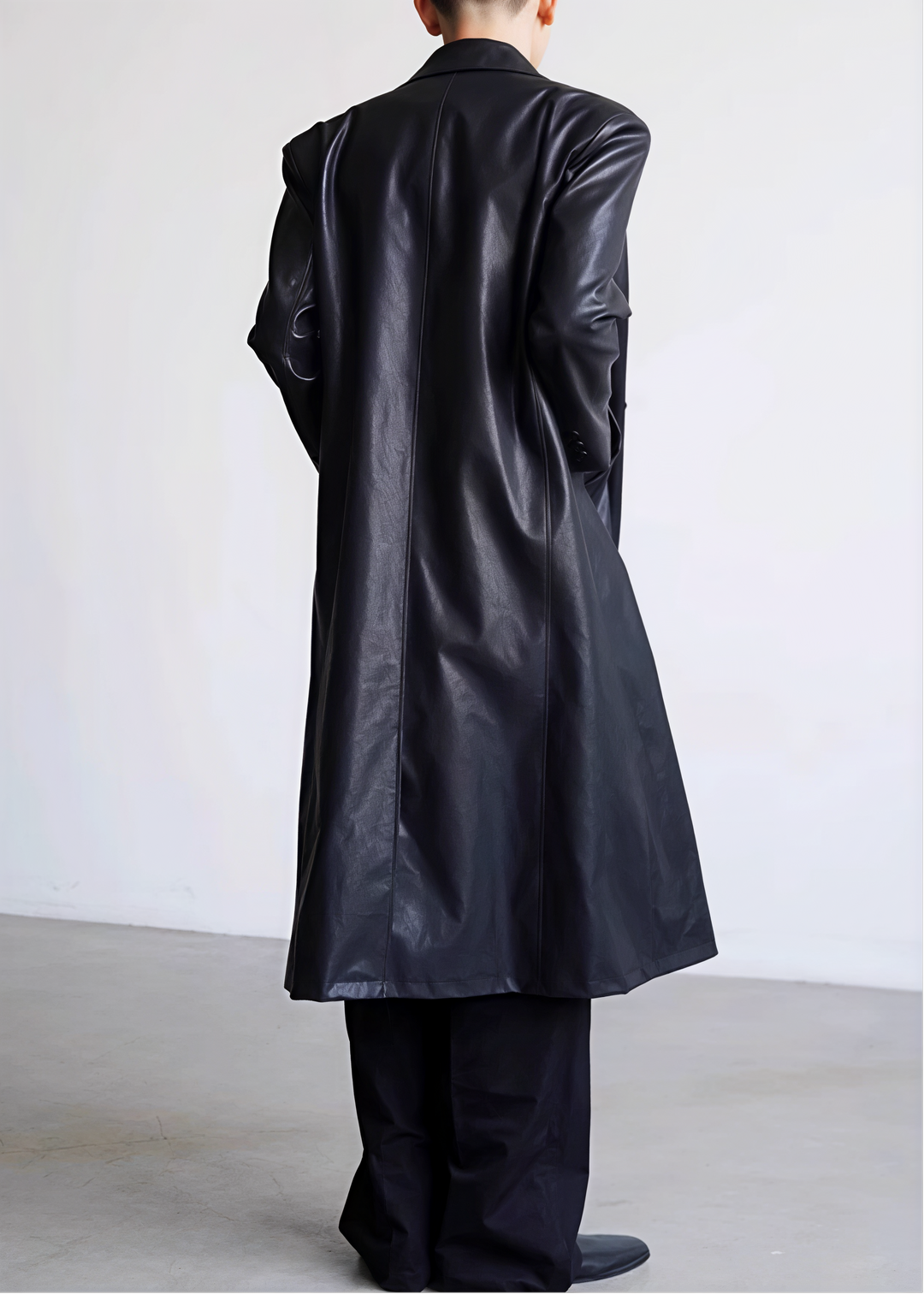 ロングレザーコート Ril 5928