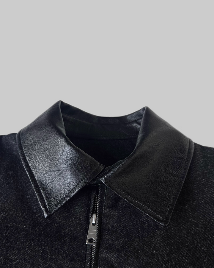 レザーカラーブルゾン Ril 5871