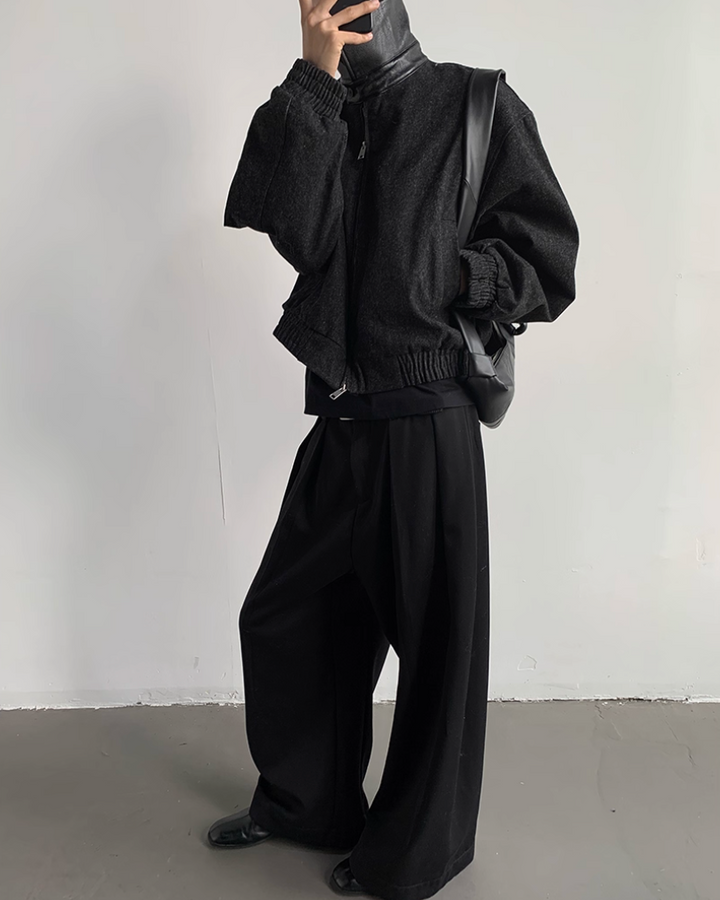 レザーカラーブルゾン Ril 5871