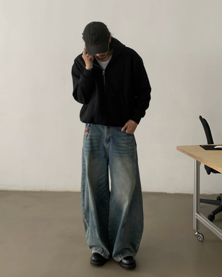 ウォッシュドバギーデニムパンツ Ril 5801