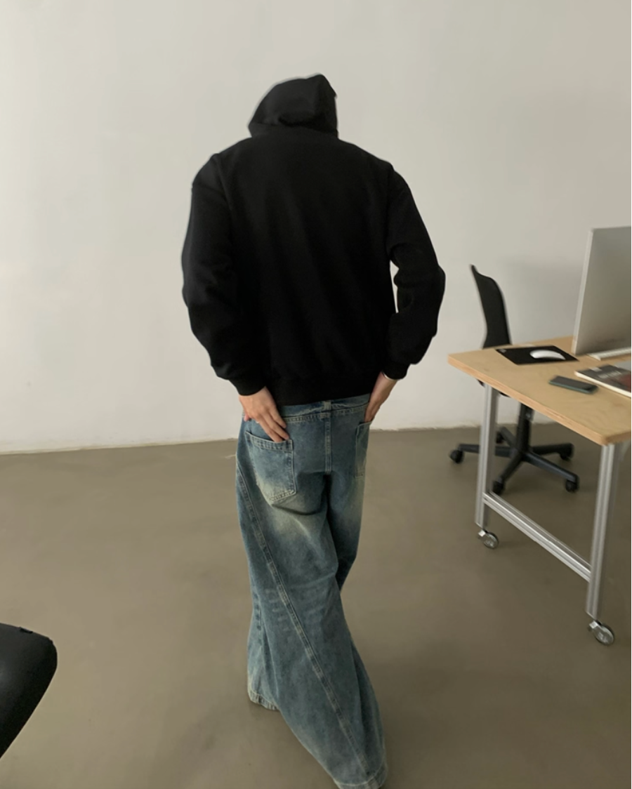 ウォッシュドバギーデニムパンツ Ril 5801