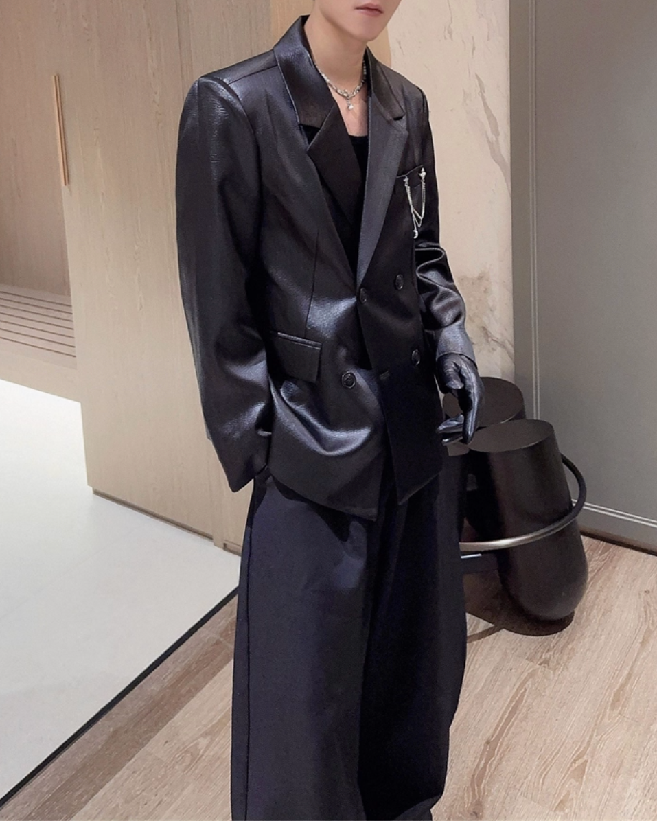 ブラックサテンジャケット Ril 5879