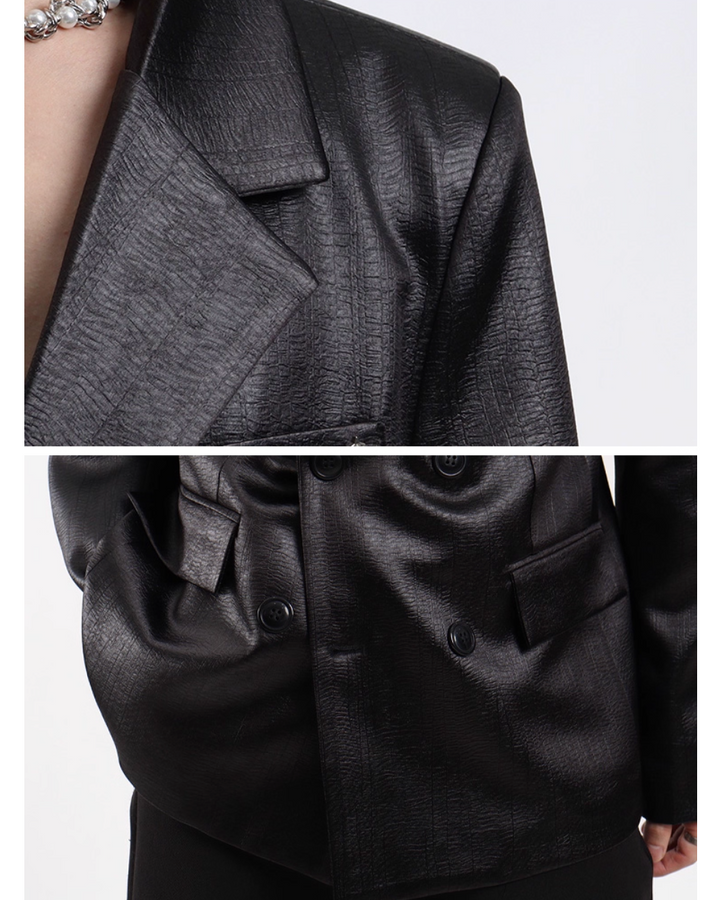 ブラックサテンジャケット Ril 5879