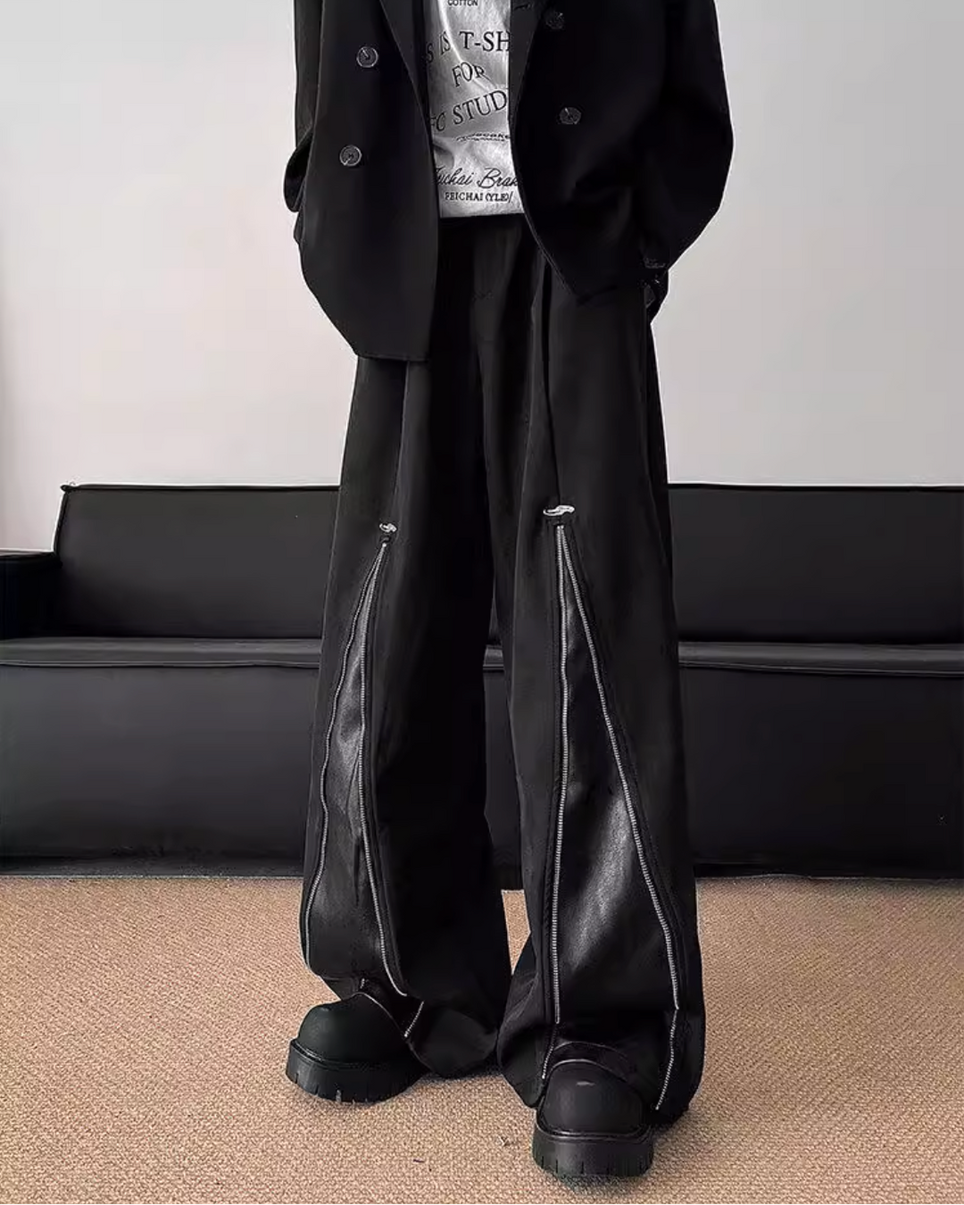 ジップワイドパンツ Ril 5882