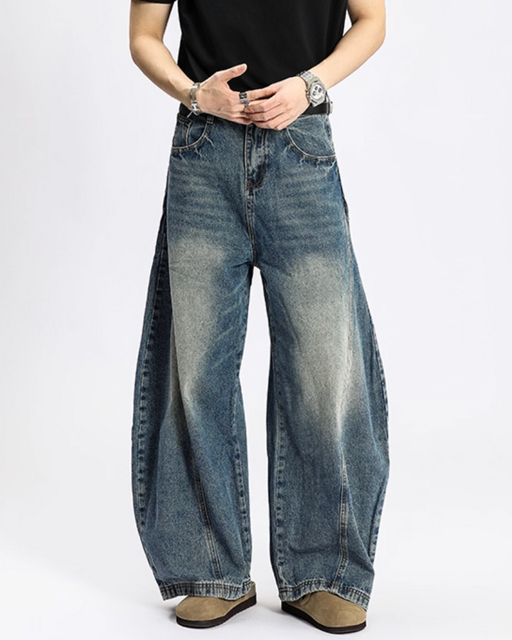 ウォッシュドバギーデニムパンツ Ril 5801