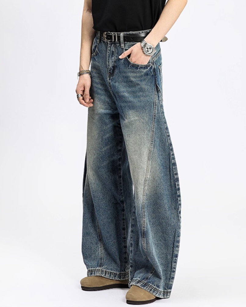 ウォッシュドバギーデニムパンツ Ril 5801