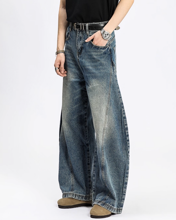 ウォッシュドバギーデニムパンツ Ril 5801