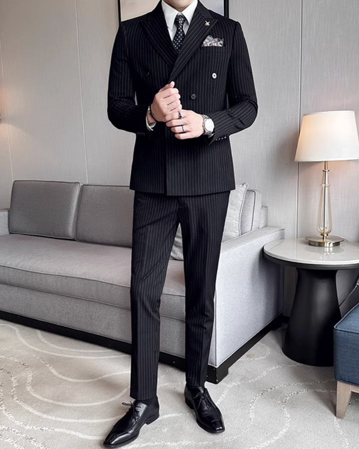 ダブルブレストスリーピーススーツ Ril 5892