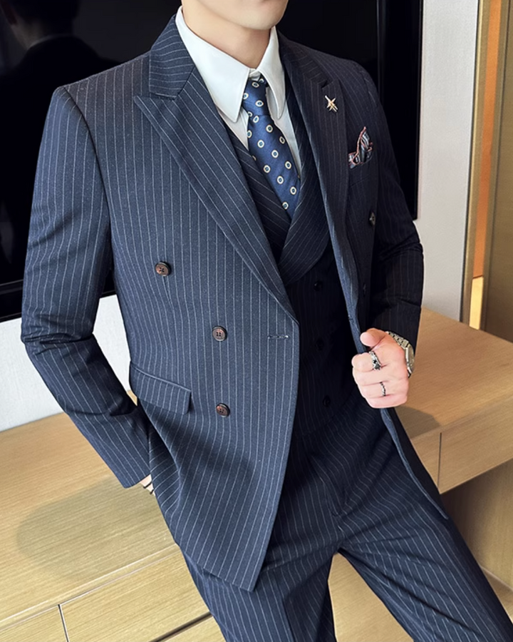 ダブルブレストスリーピーススーツ Ril 5892