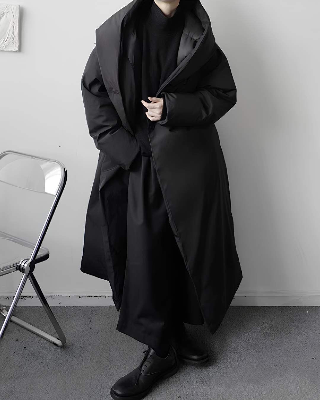 フーデッドロングコート Ril 5896