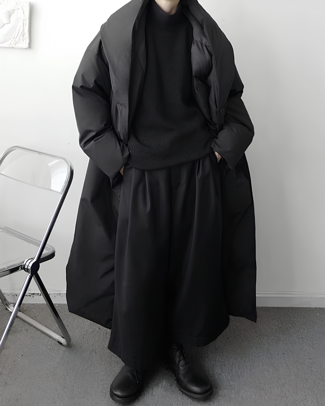 フーデッドロングコート Ril 5896