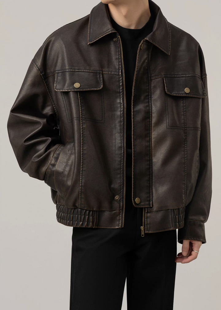 PUレザーブルゾン Ril 5893