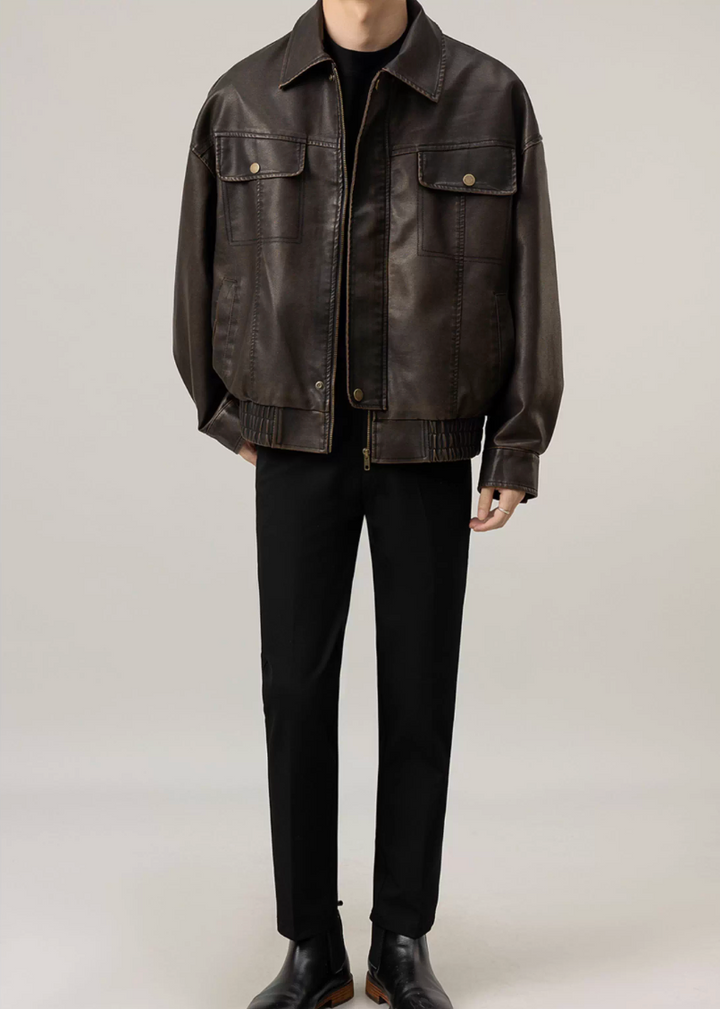 PUレザーブルゾン Ril 5893