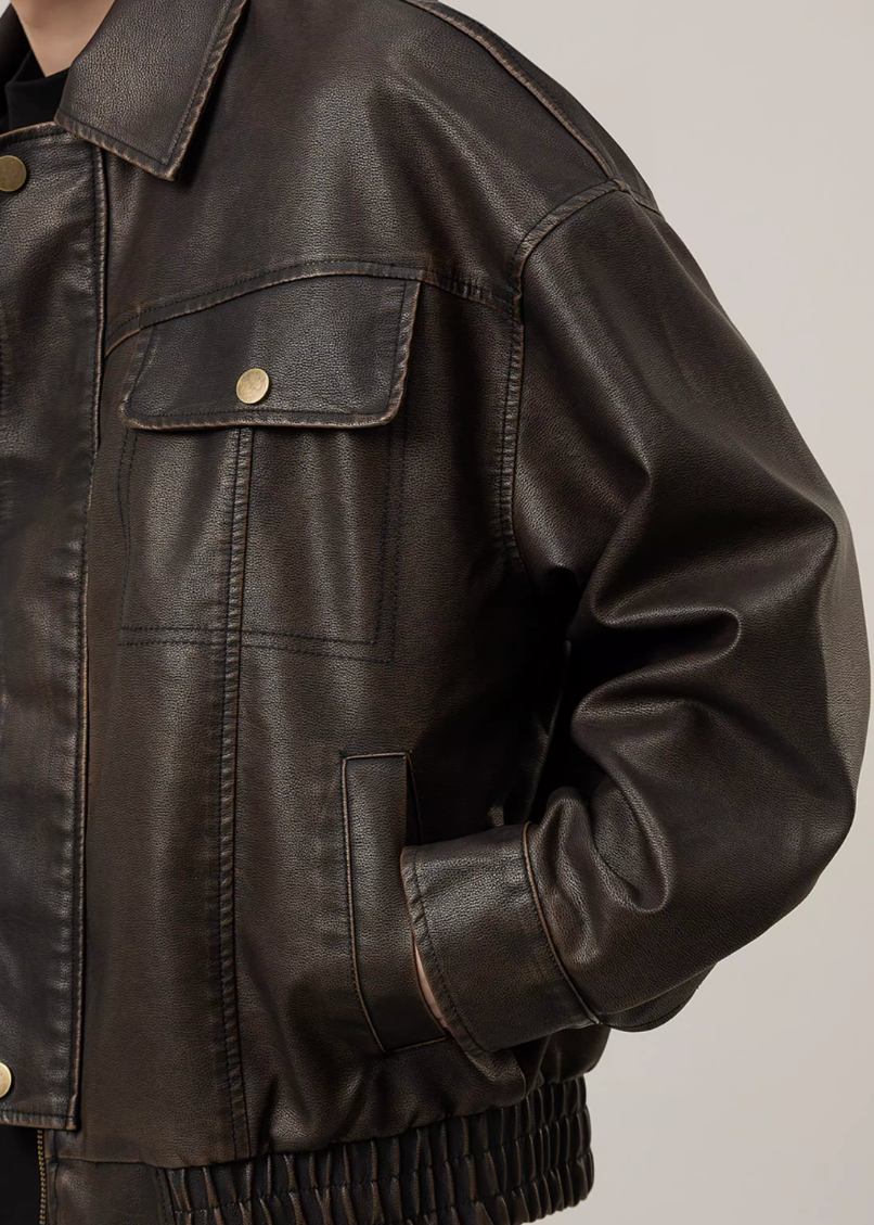 PUレザーブルゾン Ril 5893