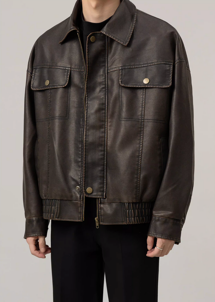 PUレザーブルゾン Ril 5893