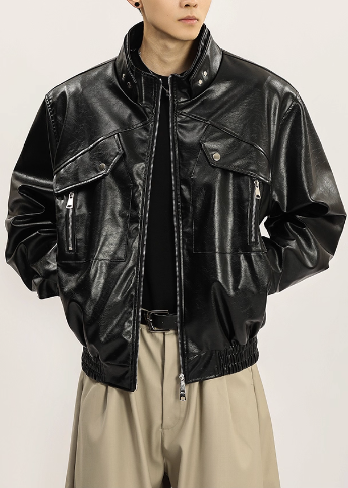 パイソンレザーブルゾン Ril 5895