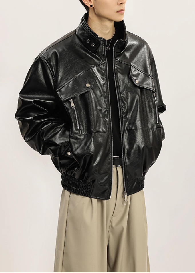 パイソンレザーブルゾン Ril 5895