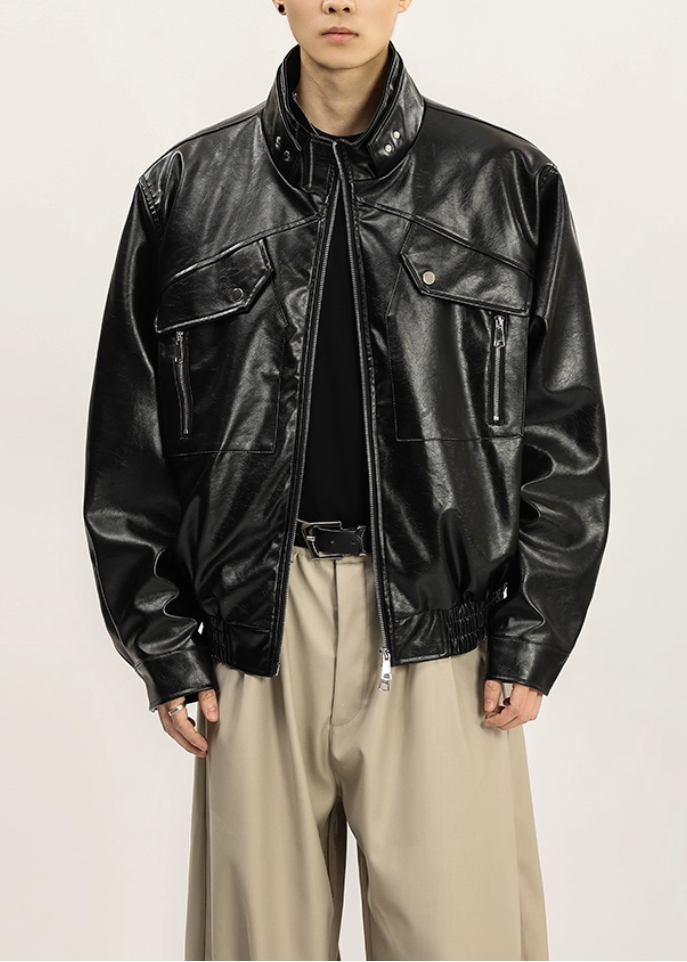 パイソンレザーブルゾン Ril 5895