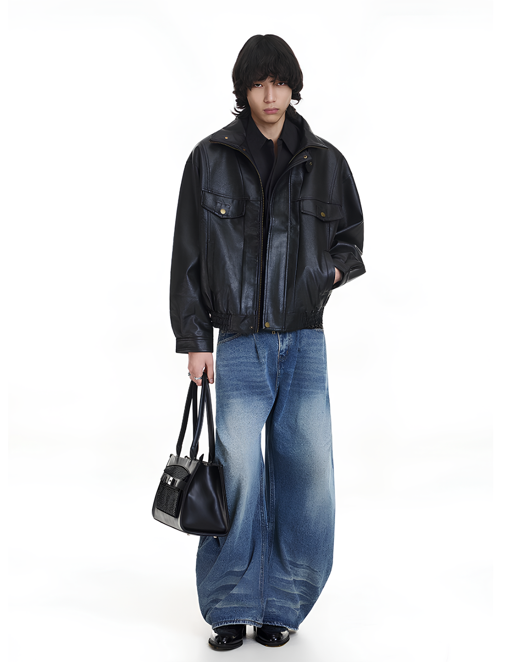 レザーボンバージャケット Ril 5898