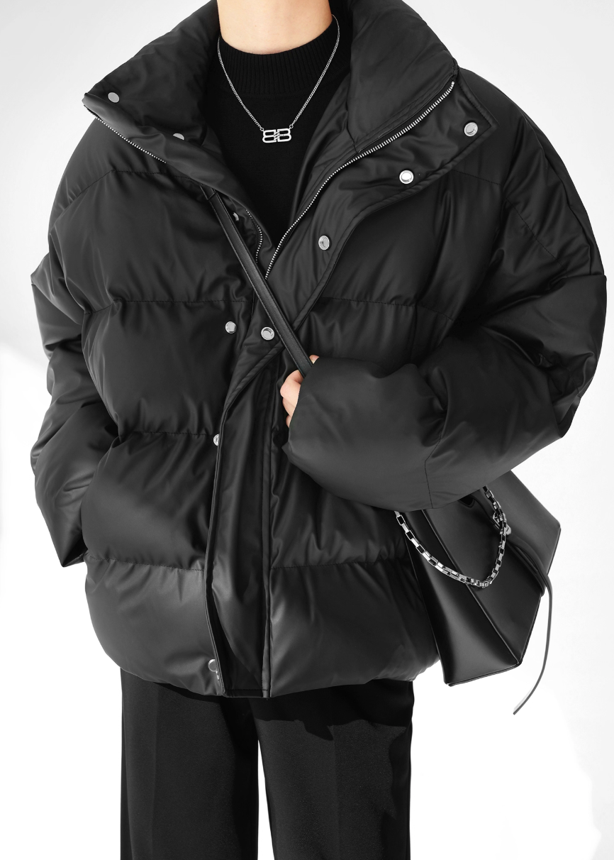 PUレザーダウンジャケット Ril 5905