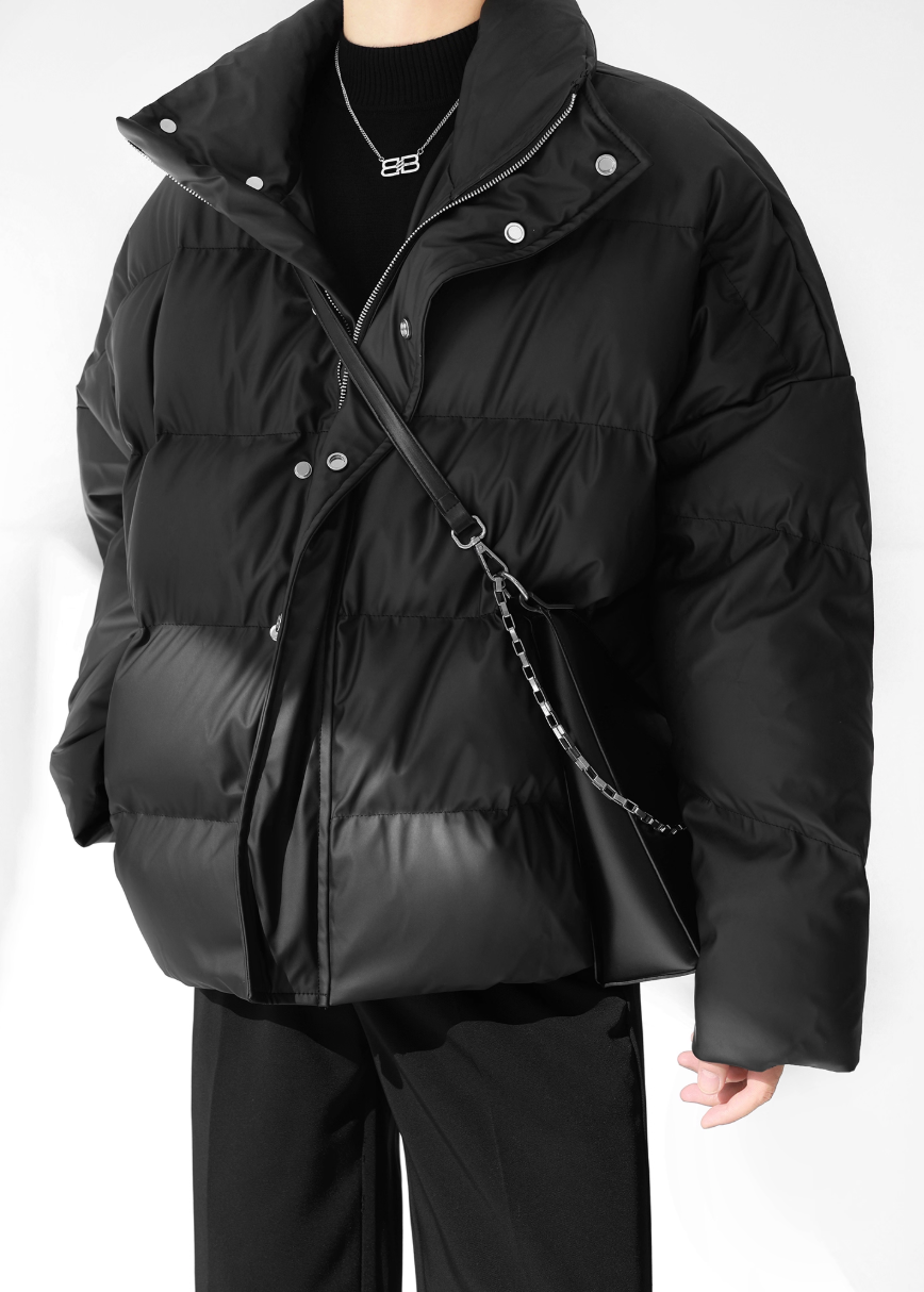PUレザーダウンジャケット Ril 5905