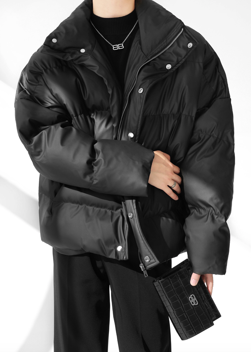 PUレザーダウンジャケット Ril 5905