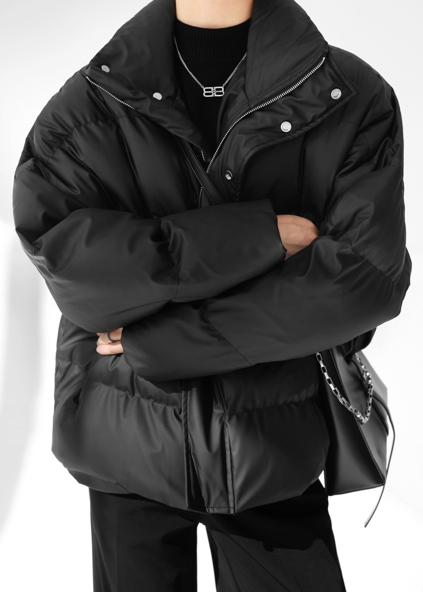 PUレザーダウンジャケット Ril 5905