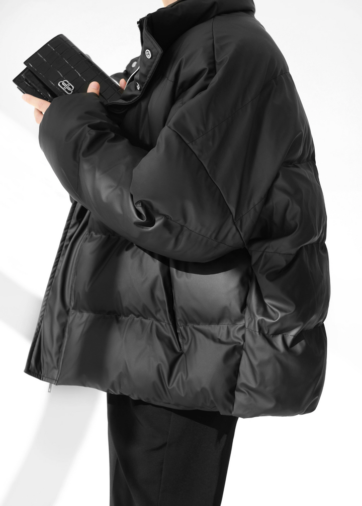 PUレザーダウンジャケット Ril 5905