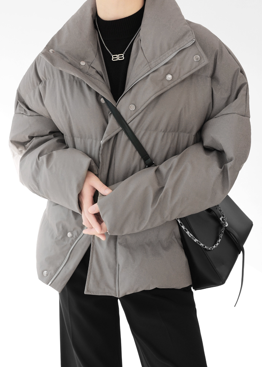 PUレザーダウンジャケット Ril 5905