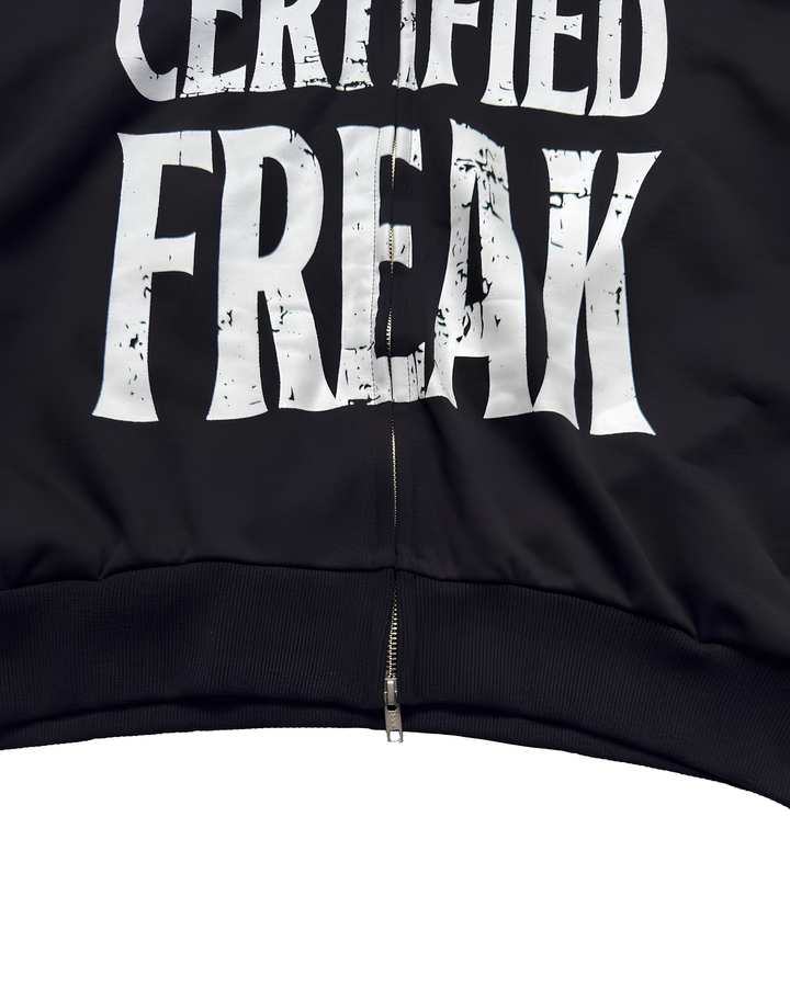 グラフィック ジップアップクロップドフーディー Ril 5923