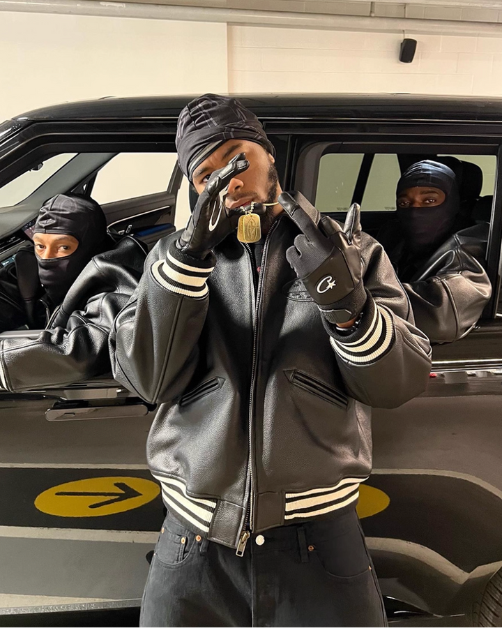 レザーヴァーシティジャケット Ril 5932