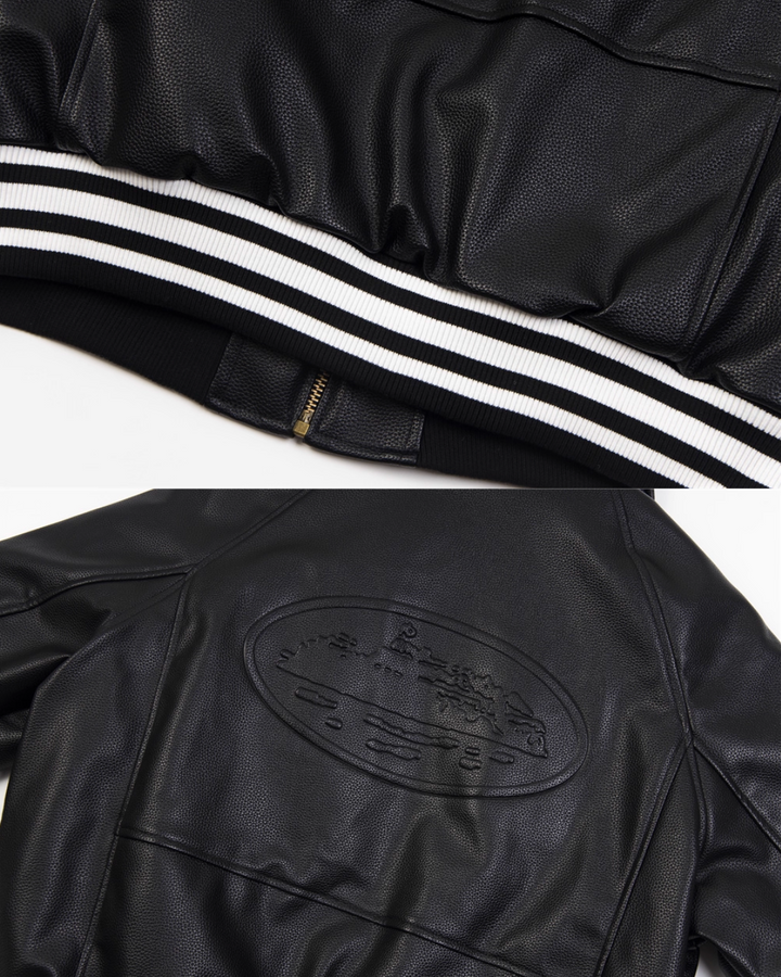 レザーヴァーシティジャケット Ril 5932