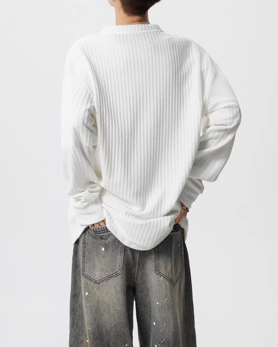 VネックロングスリーブTシャツ Ril 5750