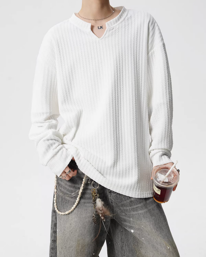 VネックロングスリーブTシャツ Ril 5750