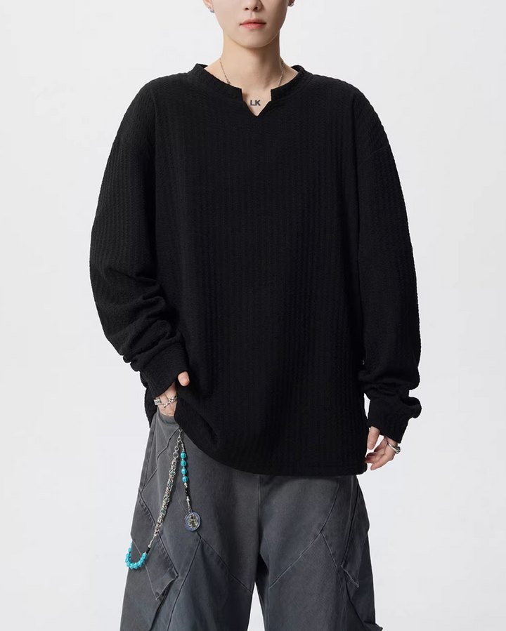 VネックロングスリーブTシャツ Ril 5750