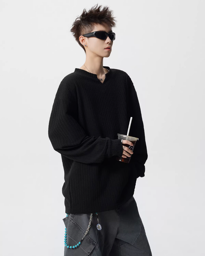 VネックロングスリーブTシャツ Ril 5750