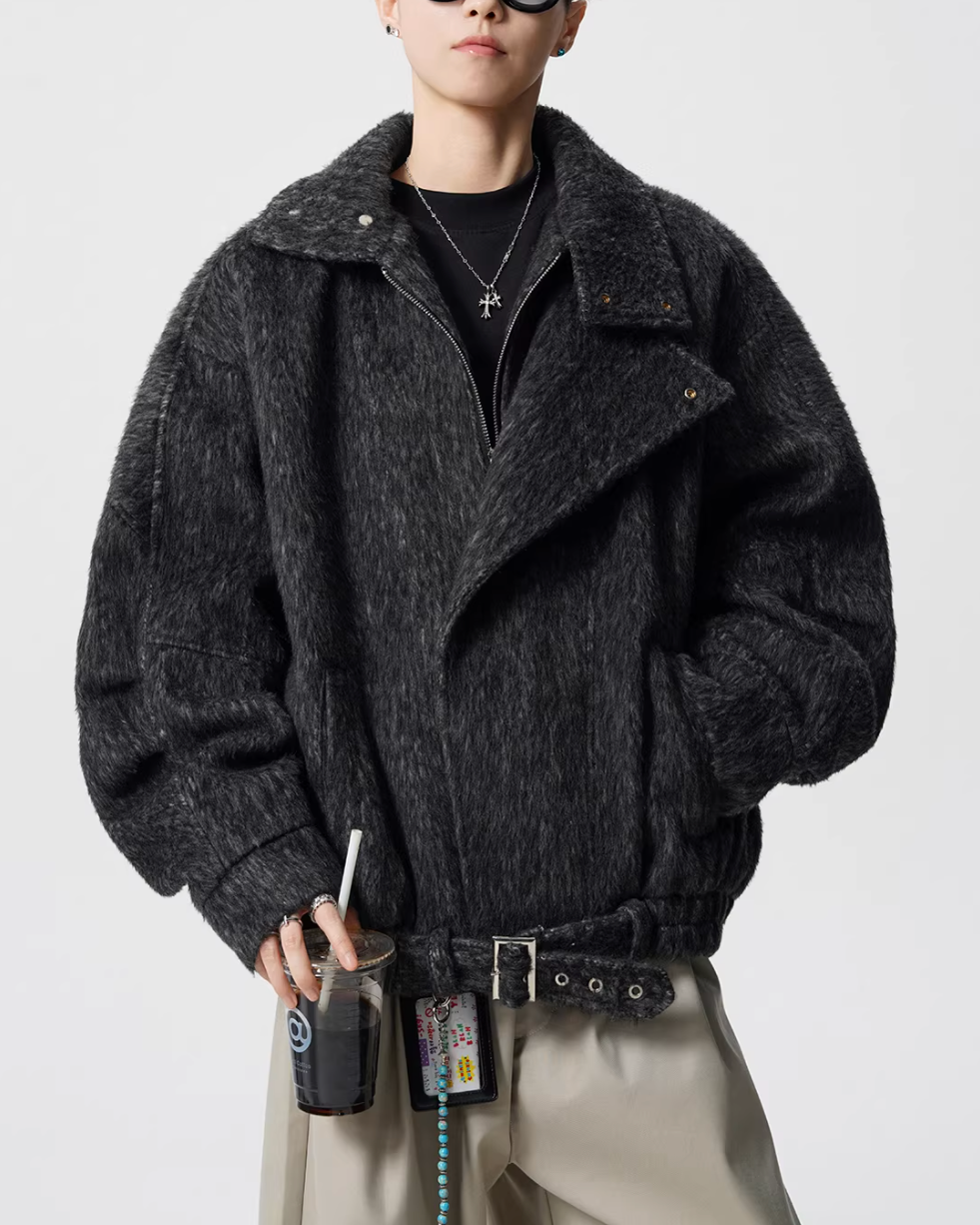 ウールシャギーライダースジャケット Ril 5965