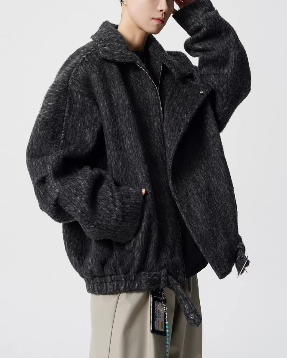 ウールシャギーライダースジャケット Ril 5965