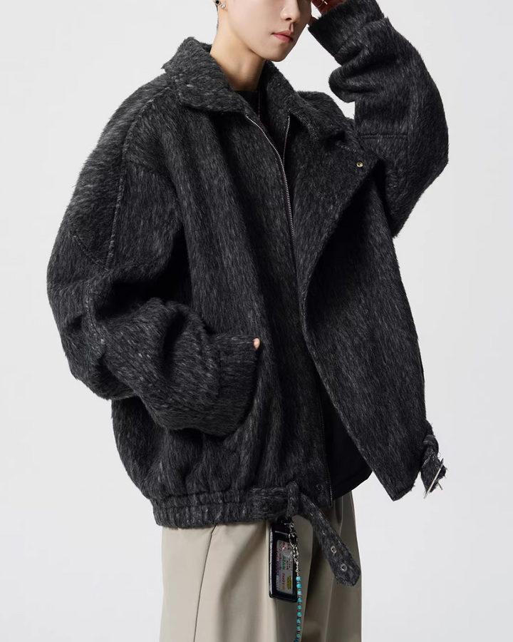 ウールシャギーライダースジャケット Ril 5965