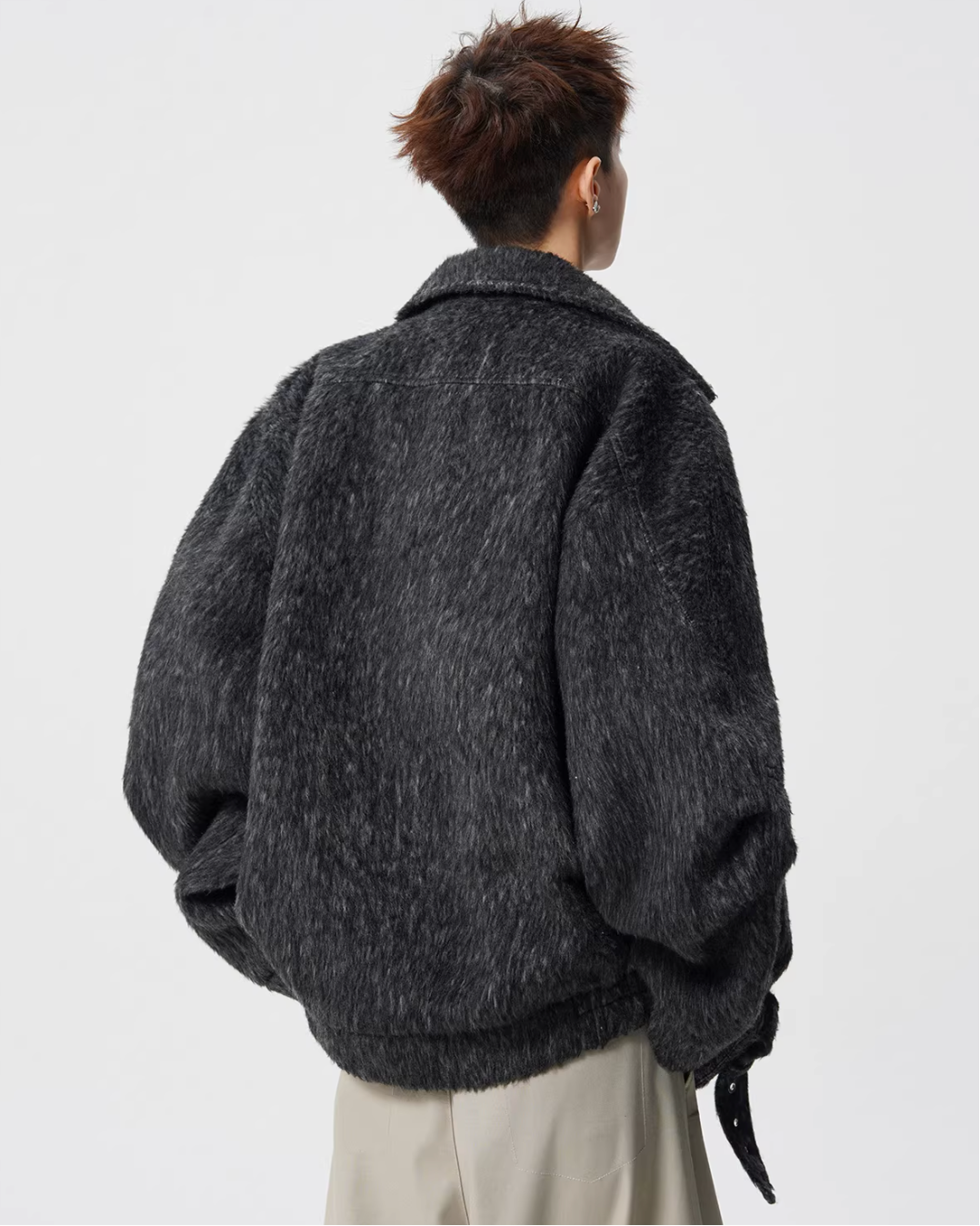 ウールシャギーライダースジャケット Ril 5965