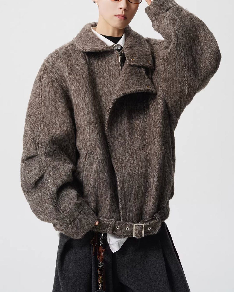 ウールシャギーライダースジャケット Ril 5965