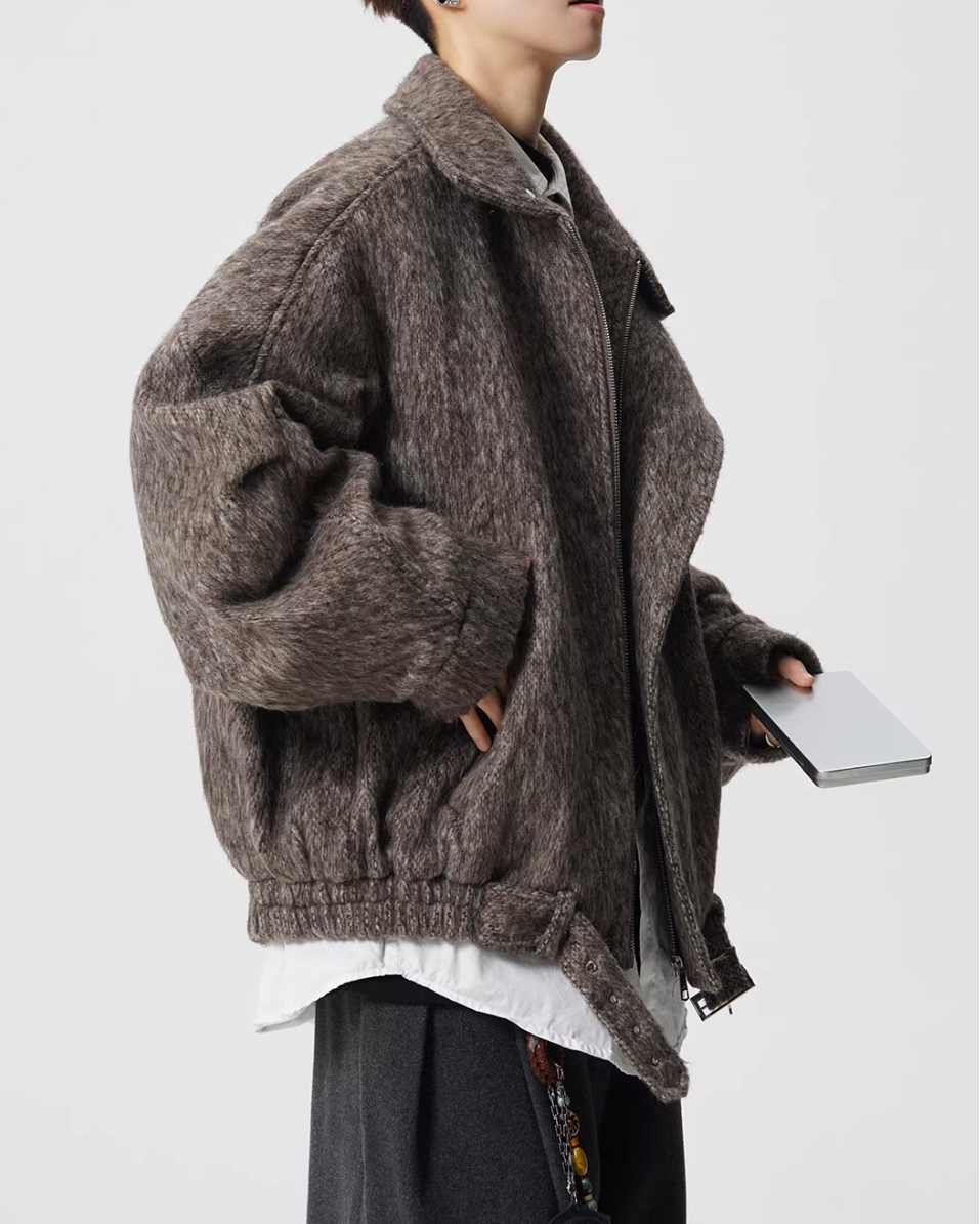 ウールシャギーライダースジャケット Ril 5965