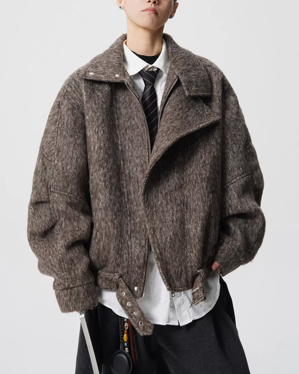 ウールシャギーライダースジャケット Ril 5965