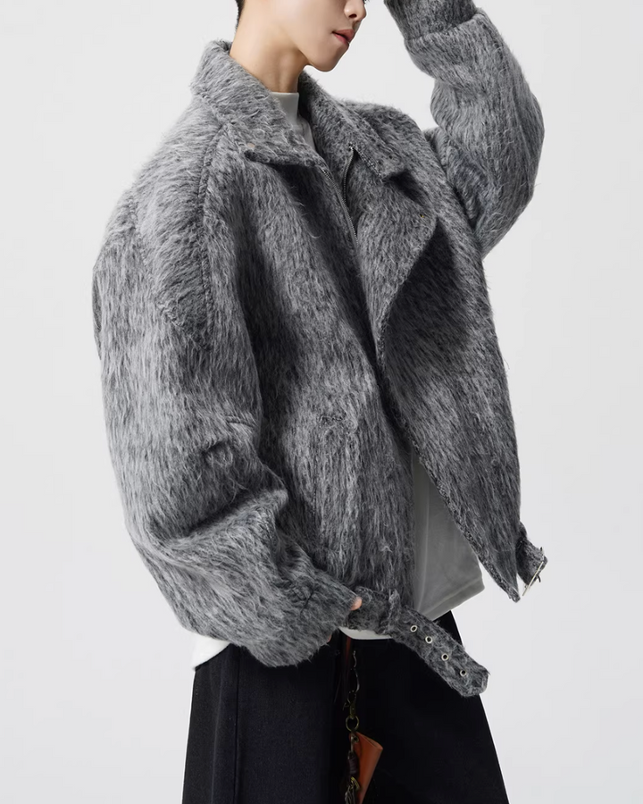 ウールシャギーライダースジャケット Ril 5965