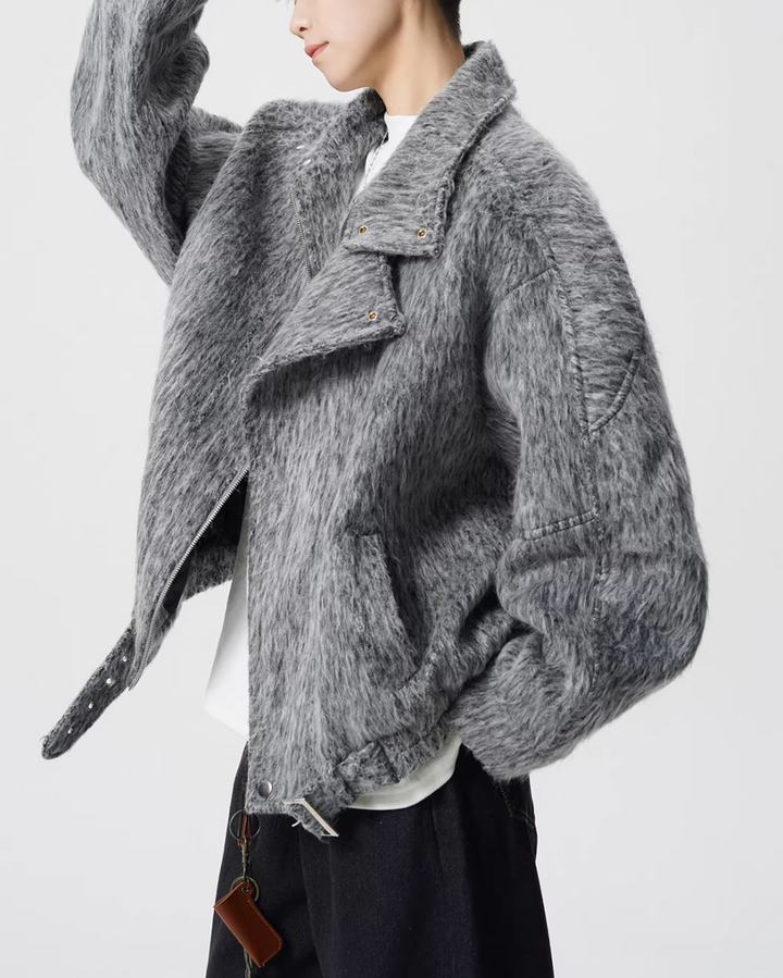 ウールシャギーライダースジャケット Ril 5965