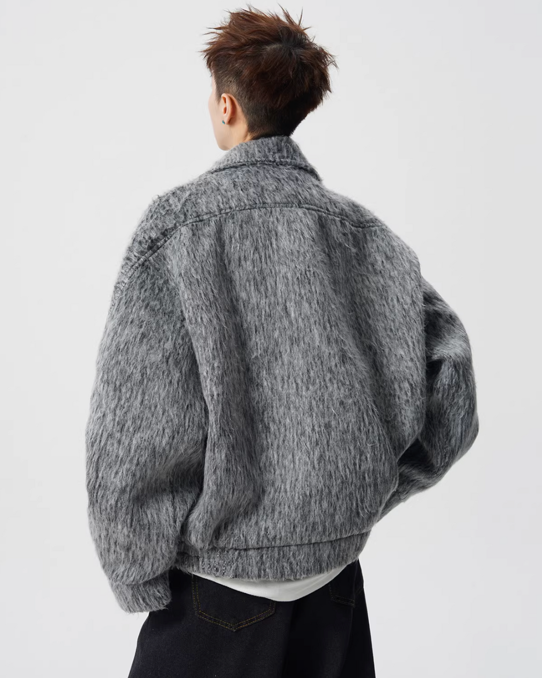 ウールシャギーライダースジャケット Ril 5965